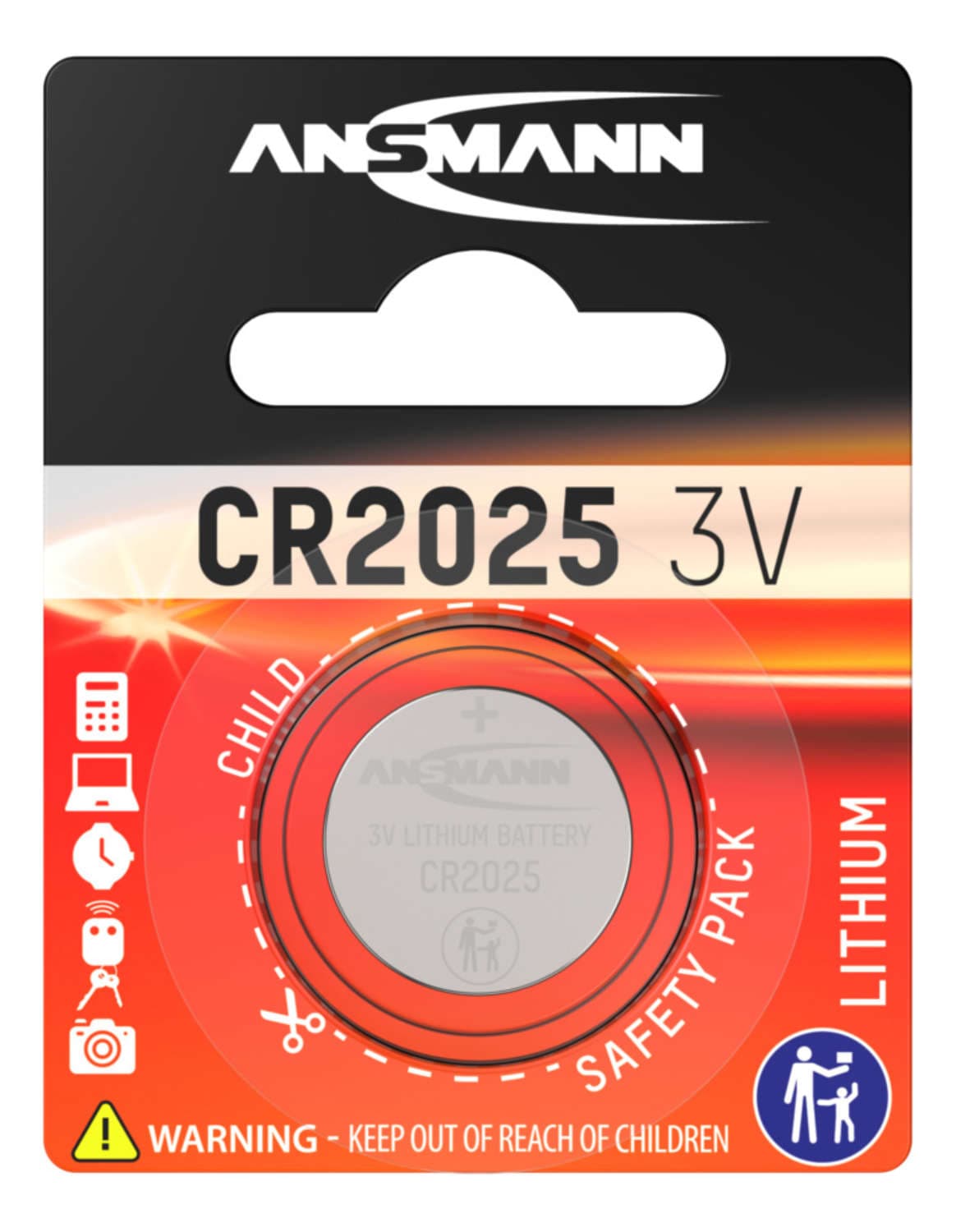 Rafhlaða CR2025 lithium