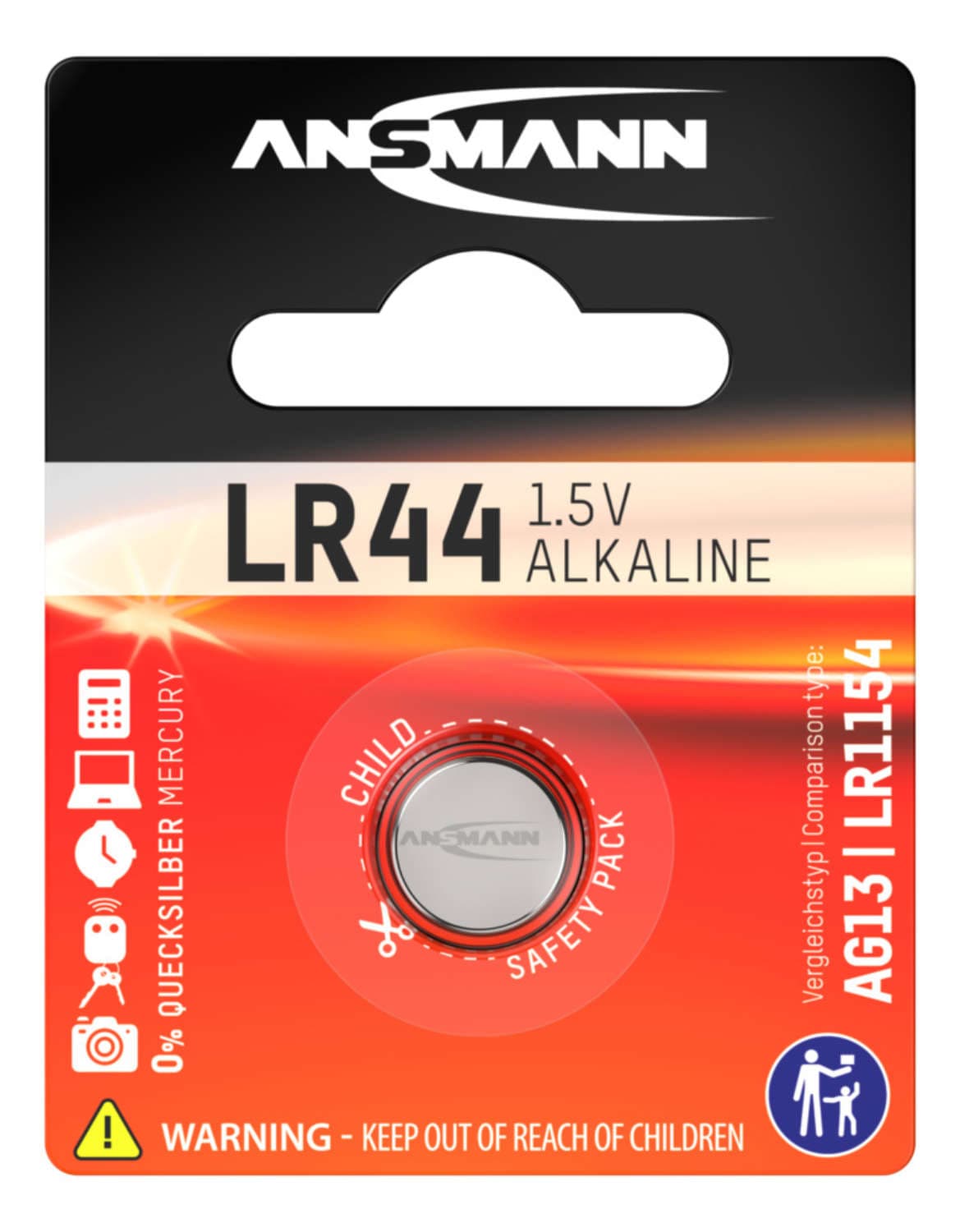 Rafhlaða lR44