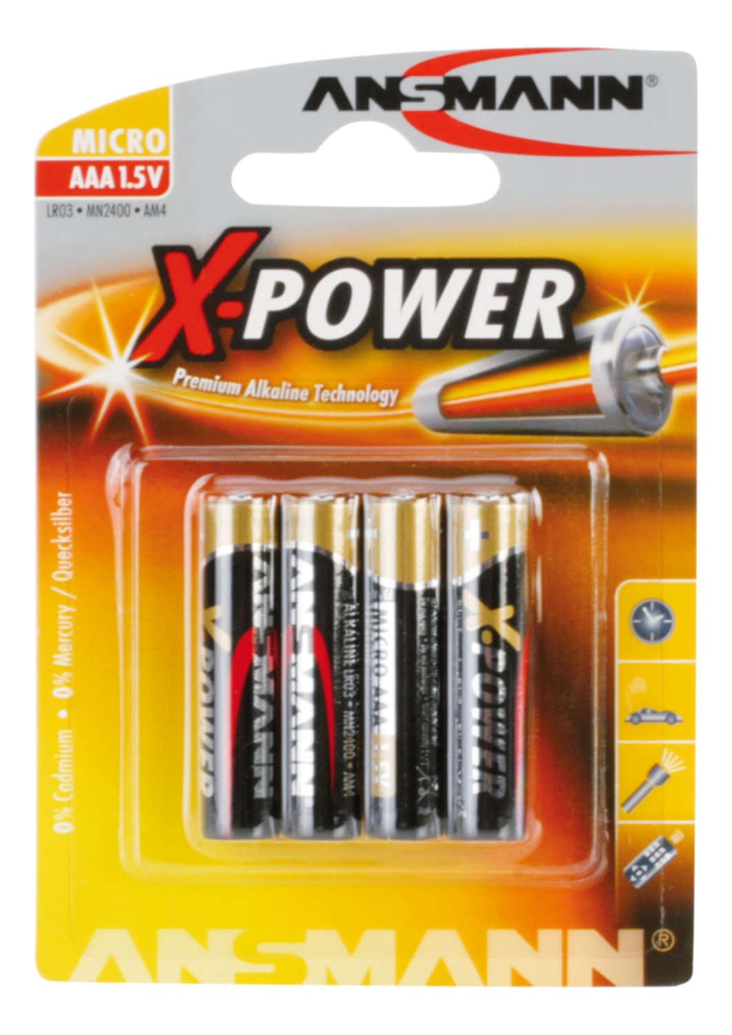 Rafhlaða AAA XPOWER 4stk