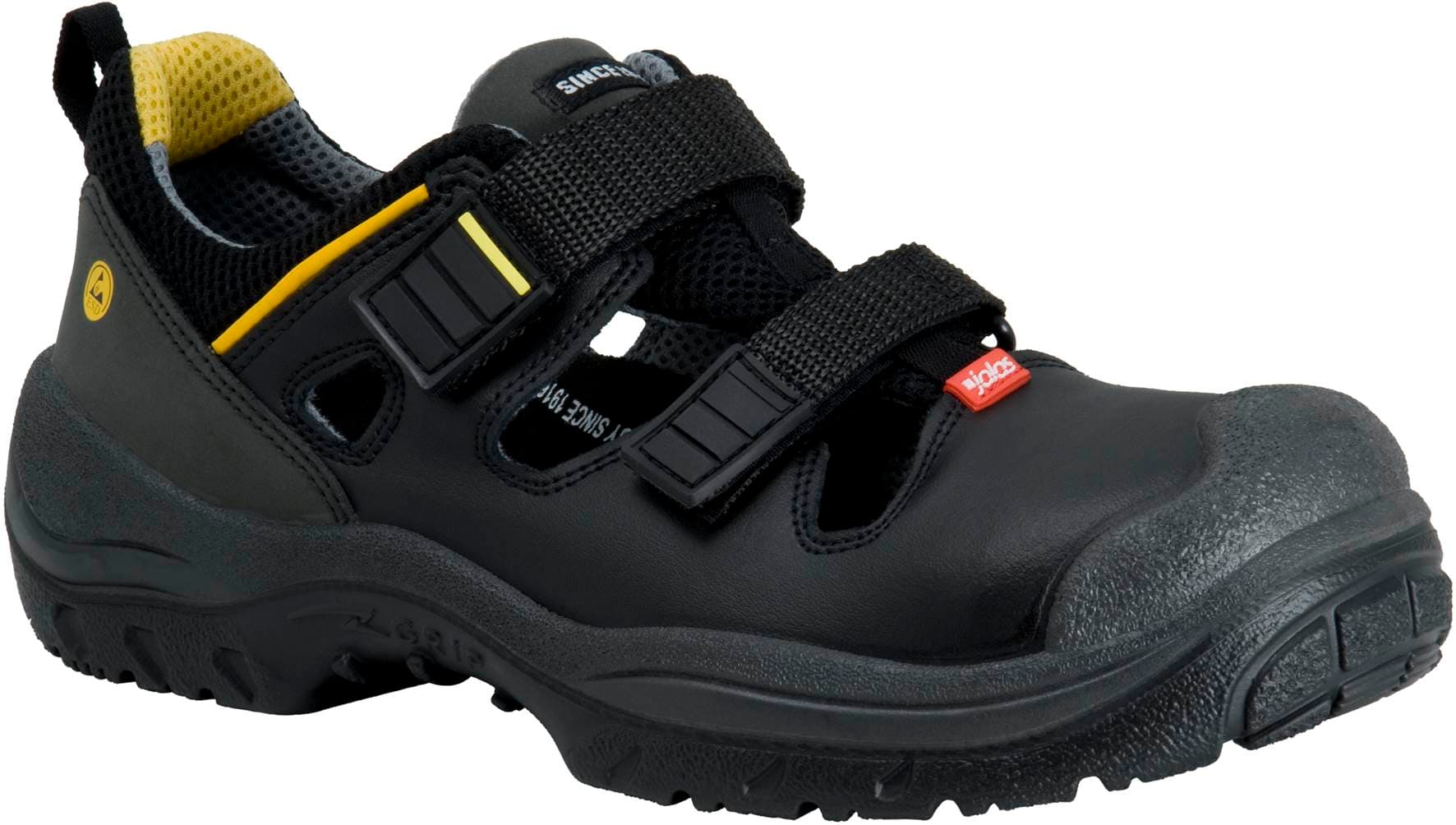 Monza Grip öryggisskór opnir S1PS HRO ESD svartir st.40