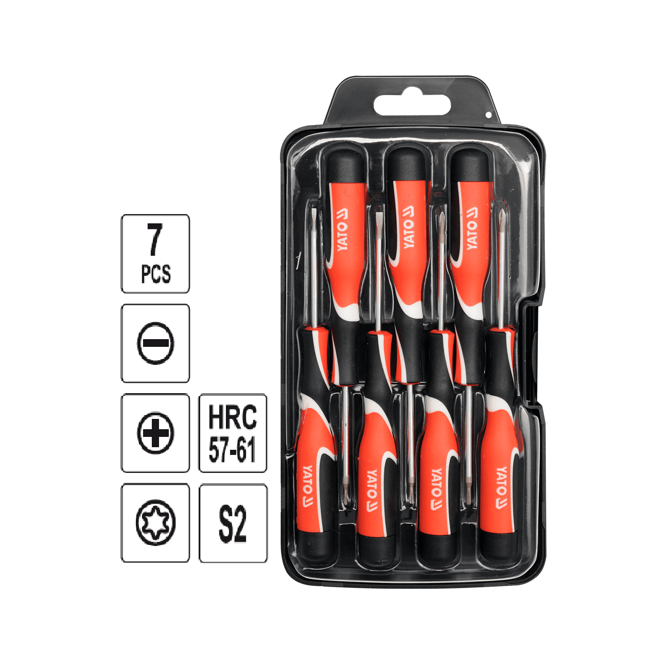 Skrúfjárnasett mini +-torx 6St
