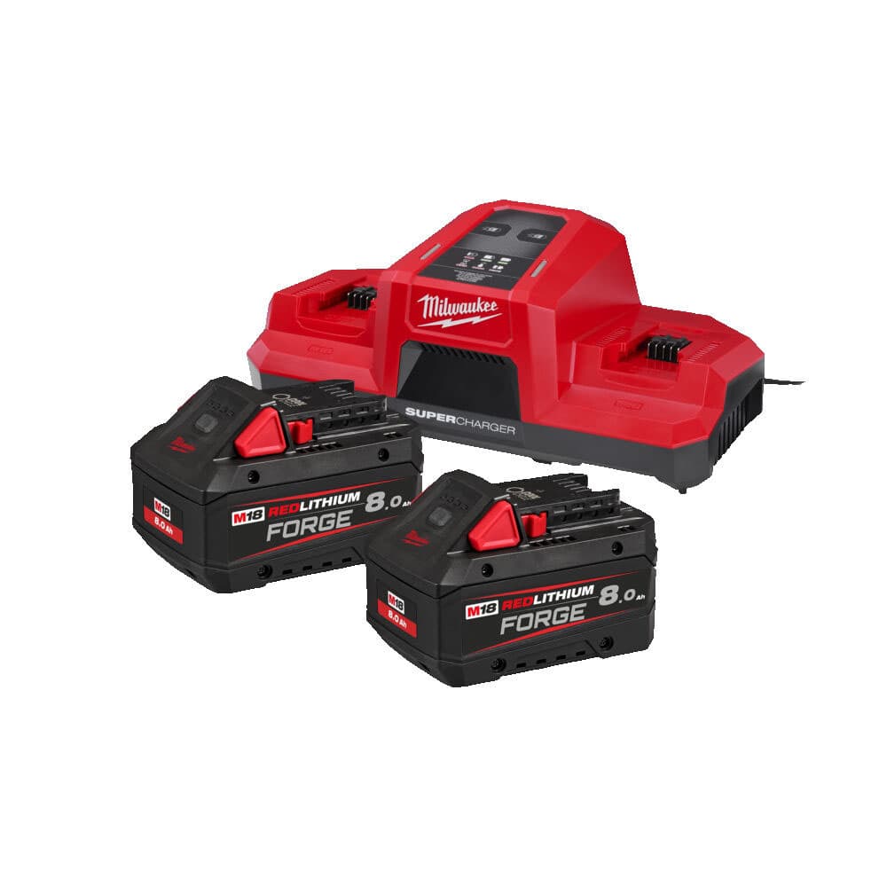 Rafhlöðusett M18 FORGE™ NRG-802DBSC 2×8,0 Ah