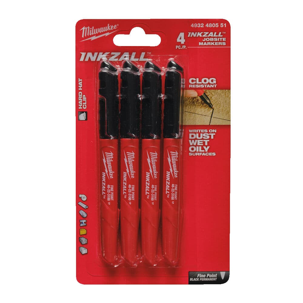 Merkipennar INKZALL™ 4 stk.