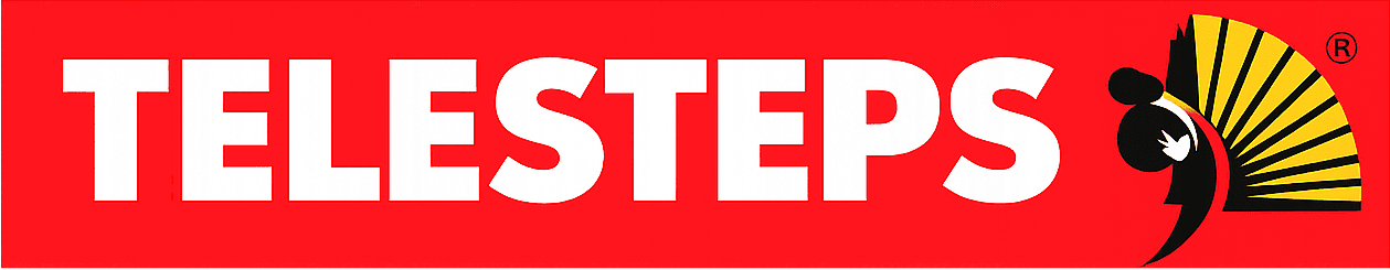 Telesteps lógó – útdraganlegir stigar og vinnupallar fyrir fagfólk
