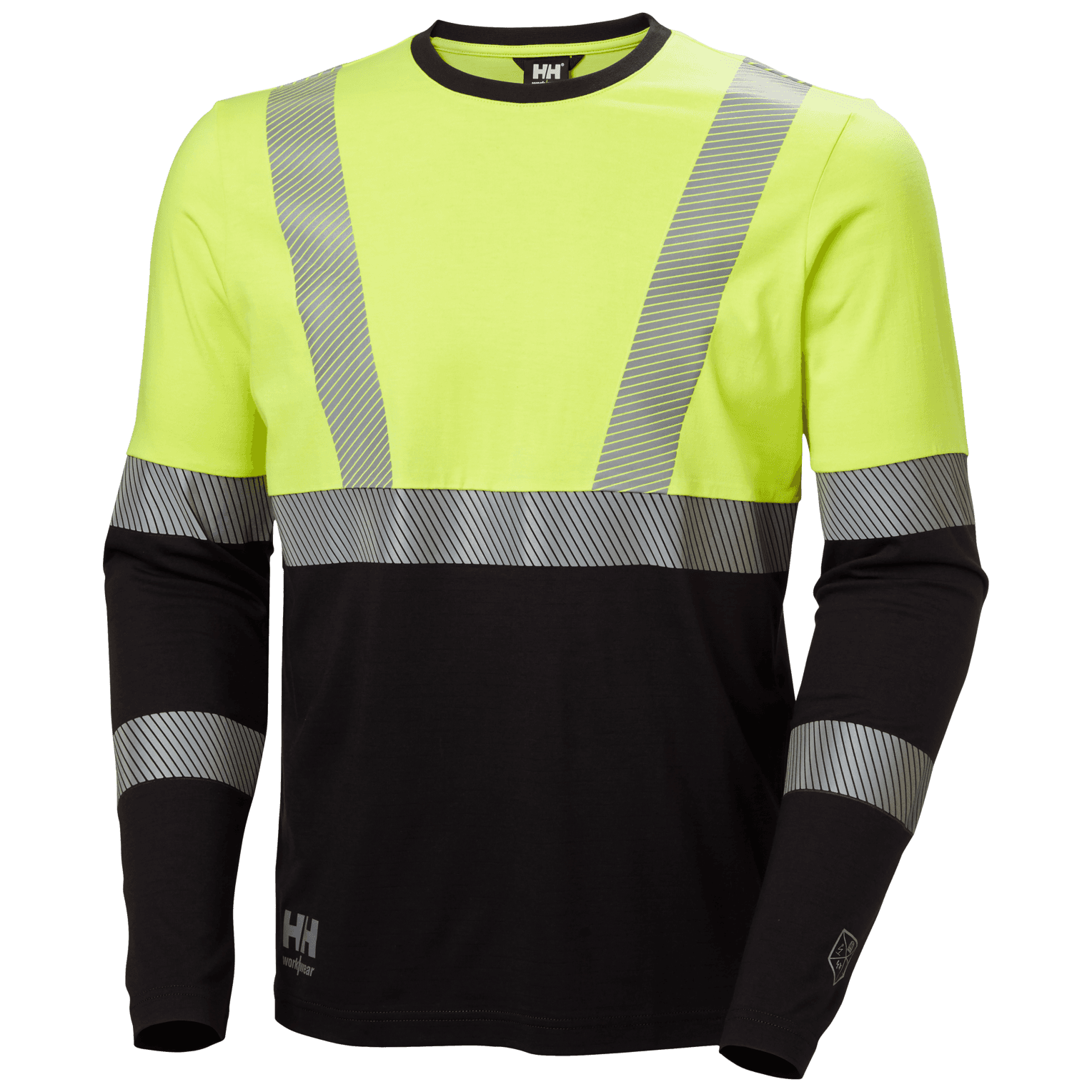 Fyre bolur langerma CL1 gulur/svartur hi-vis
