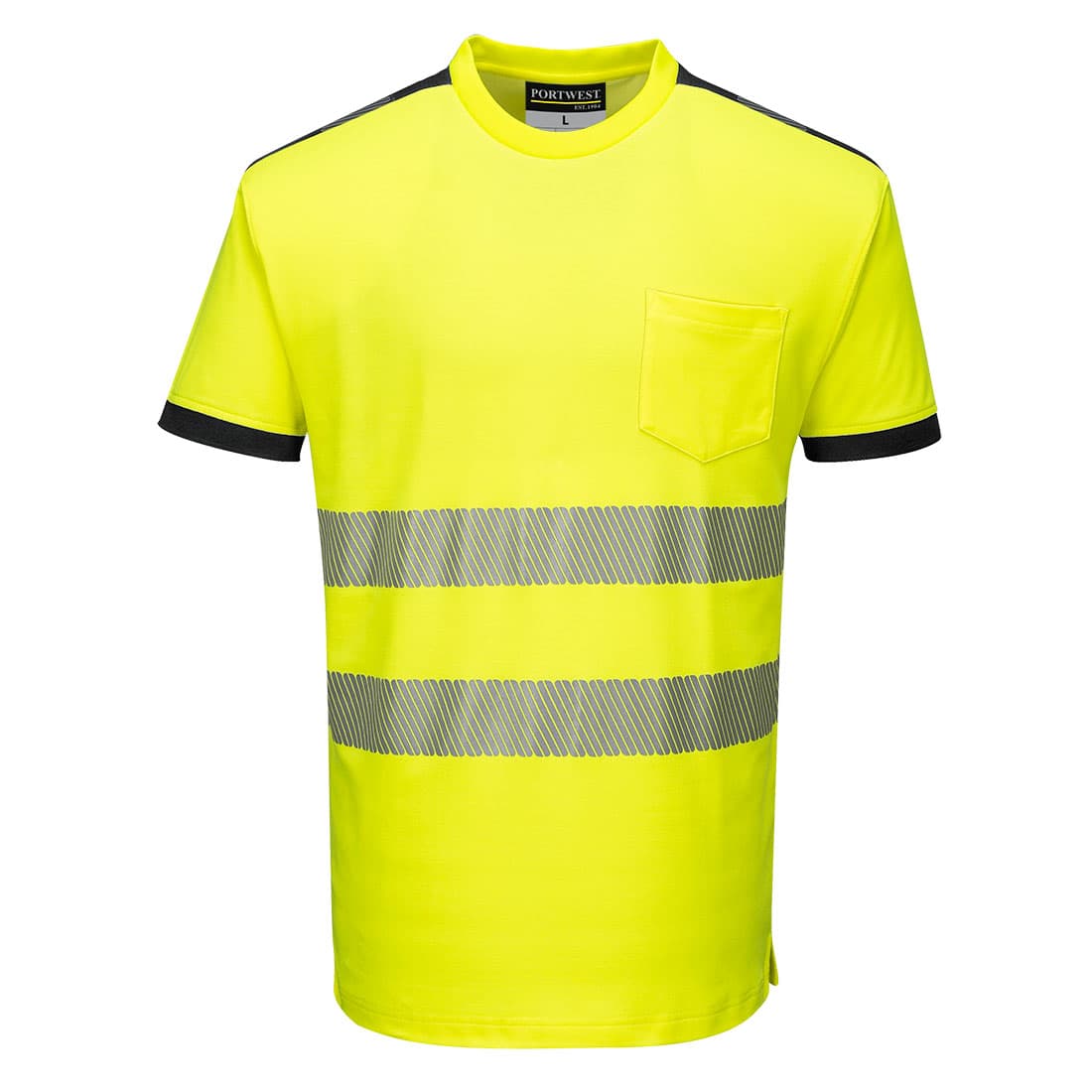 PW3 bolur m/endursk. gulur/svartur hi-vis