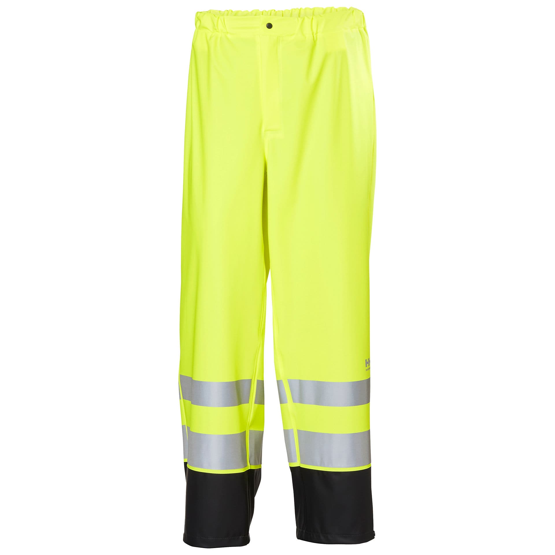 Addvis regnbuxur CL2 gular/svartar hi-vis