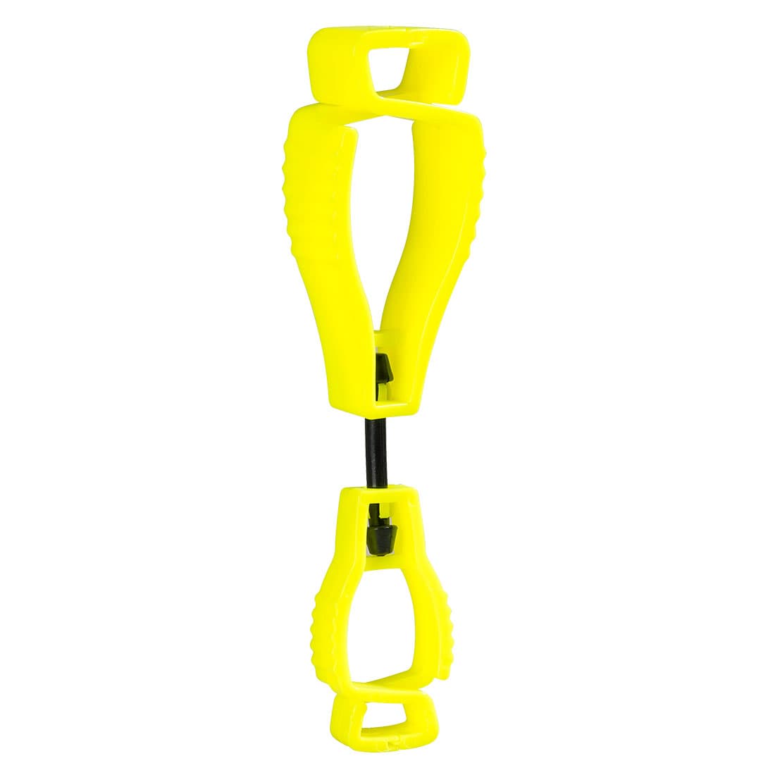 Hanska klemma hi-vis gul metal free