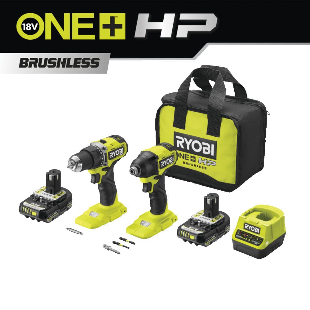Sett ONE+™ HP RCK182A-2C20S Borvél + Höggskrúfvél