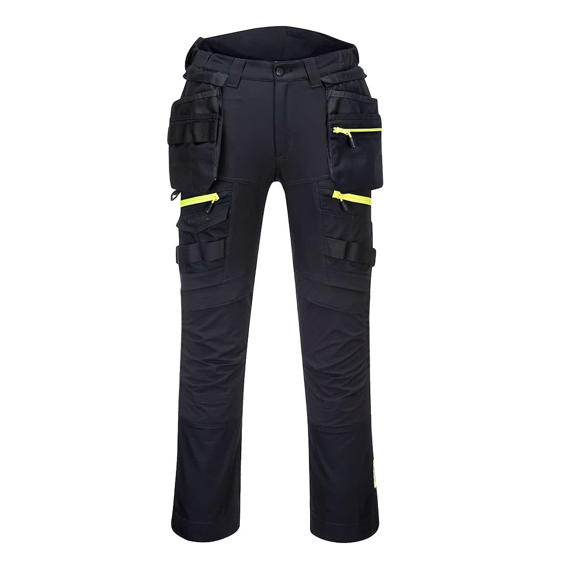DX4 vinnubuxur 4-way m/vösum svartar