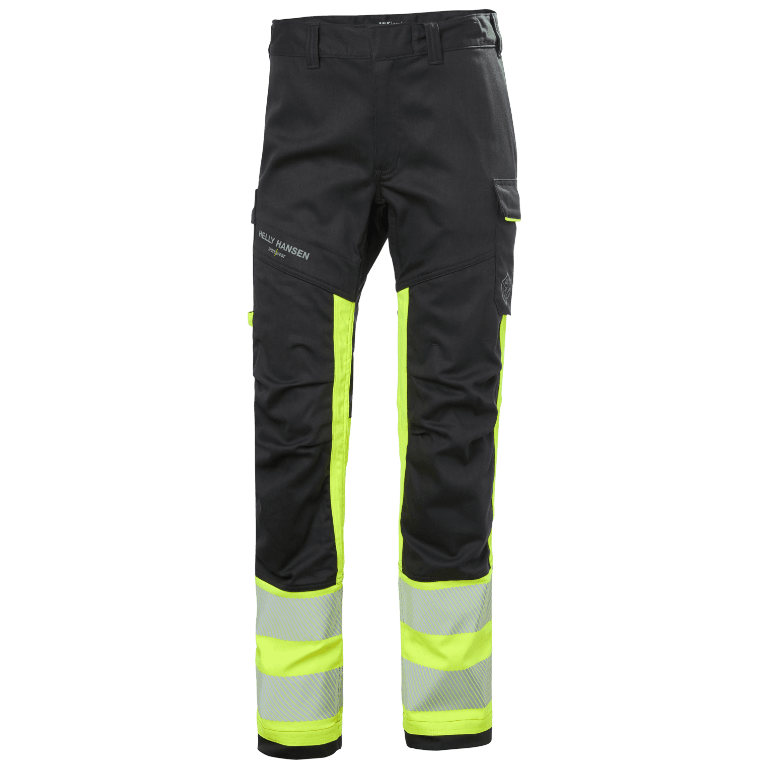 Fyre vinnubuxur CL1 gular/svartar hi-vis
