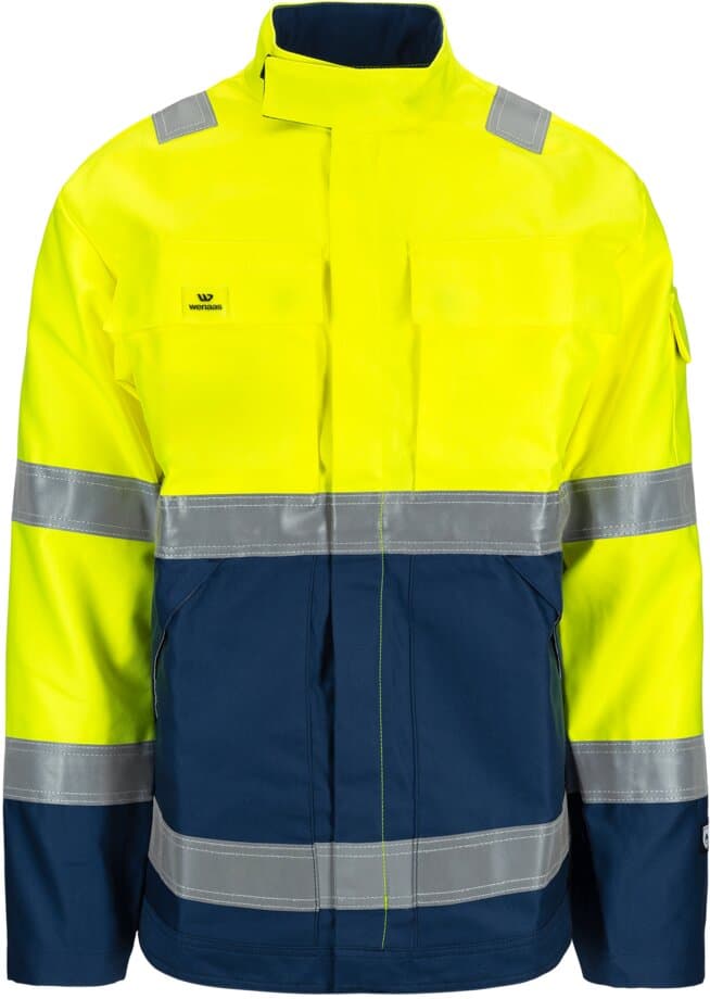 Moltenguard jakki navy blár/gulur st.XL