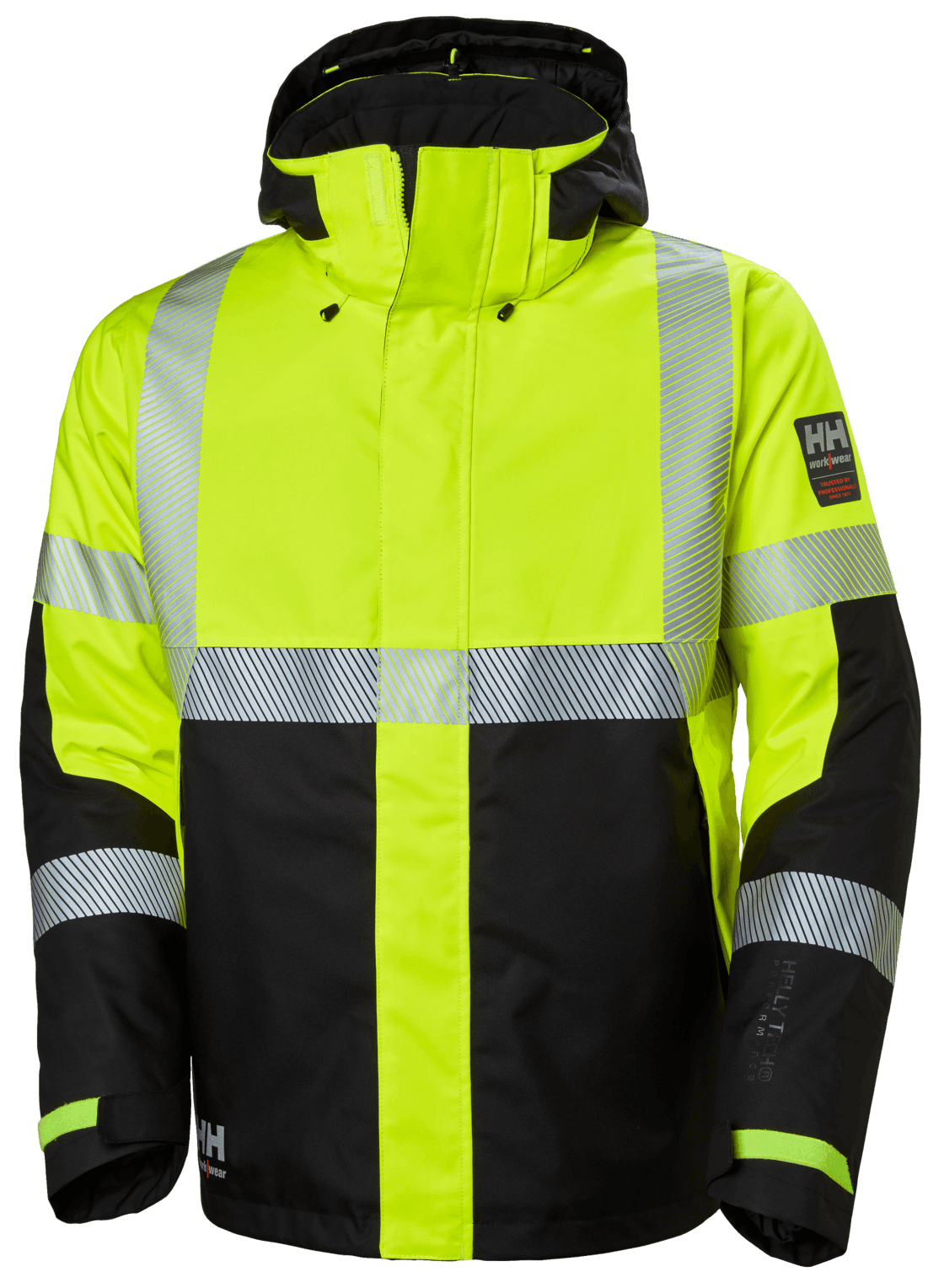 ICU vetrarúlpa primaloft CL2 gul/svört hi-vis
