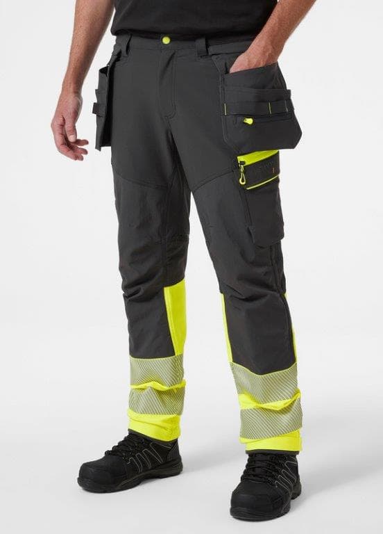 ICU BRZ smíðabuxur CL1 gular/svartar hi-vis
