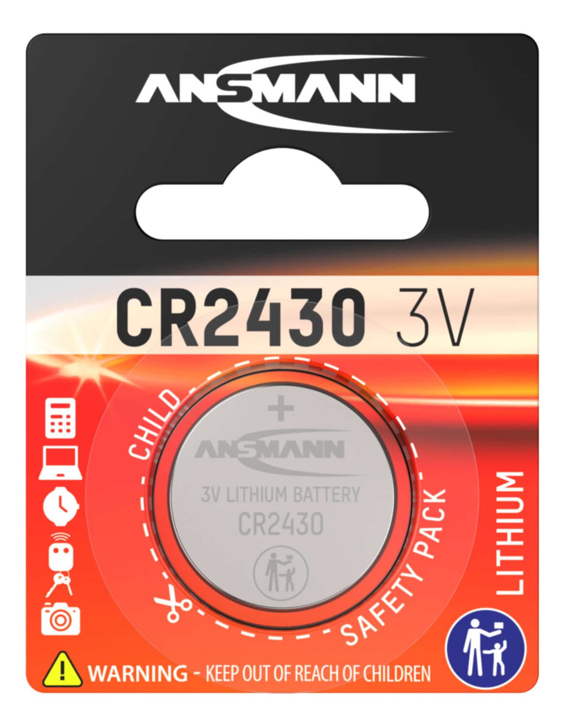 Rafhlaða CR2430 lithium