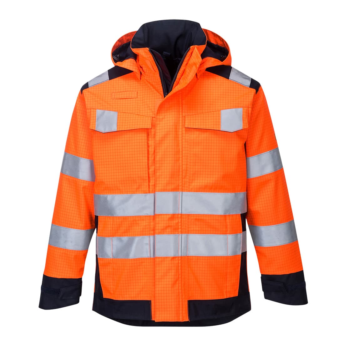 Modaflame regnjakki eldvarinn appels.gulur/navy blár hi-vis